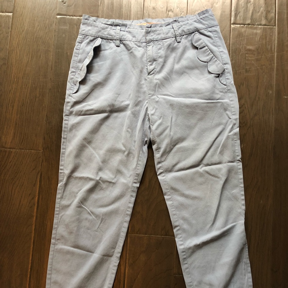 Light blue baggy ankle pants